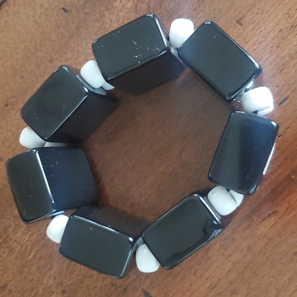 Vintage mahjong tile bracelet - Picture 5 of 5